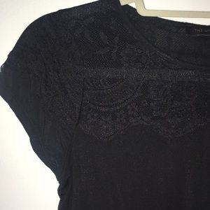 THE LIMITED | Black Lace Top